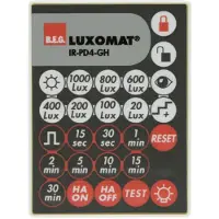 B.E.G. Luxomat Onderdeel | IR afstandsbediening PD4-GH Plafondmontage grijs