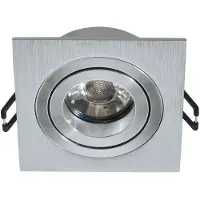 Eglo Inbouwspot GU10 'Terni PRO' 92X92 Aluminium-Geborsteld