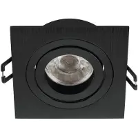 Eglo Inbouwspot GU10 'Terni PRO' 92X92 Zwart-Geborsteld