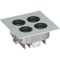 Eglo Inbouwspot | 'MIZATA' LED 13,2W 3000K zilvergrijs | IP20 Ømm