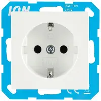 ION Industries Stopcontact | | J1/V1 (Inbouw, Randaarde, Wit)