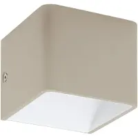 Eglo Wandlamp | SANIA 3 | LED L-120 3000K taupe/wit 5.5W IP20