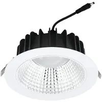 Eglo Inbouwspot | 'ERZENI' LED CCT Ø228 wit/aluminium | Over