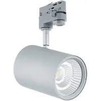 Eglo 3-Fase Rail | Trackspot | VILLANOVA-2 | LED 18W 40° 3000K zilvergrijs