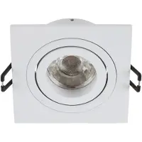 Eglo Inbouwspot GU10 'Terni PRO' 92X92 Wit-Geborsteld