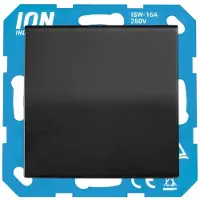 ION Industries Wandcontactdoos | RA met Klapdeksel IP44 V1/J1 Mat Zwart