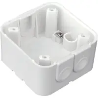 B.E.G. Luxomat Onderdeel | Toebehoren Opbouwsokkel Indoor 180 zuiver wit