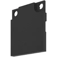 Eglo Onderdeel | LINE20 EINDKAP-U 20x23MM ZWART 2 st.
