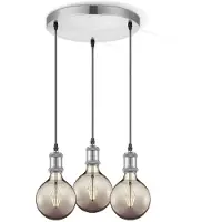 Home Sweet Home pendel Vintage 3 lichts - mat staal