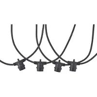 Sylvania Festoon snoer lichtketting uitbreiding String, zwart, Kunststof