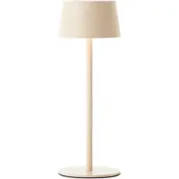 Brilliant Jona - Buiten tafellamp - LED 2W - Ø 9 cm - 170 lm - 3000K - 3-steps dimbaar - USB Oplaadbaar - IP44 - Beige