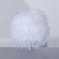 Corep Tafellamp Kokot Met Echte Witte Veren E14