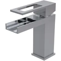 EsseBagno Wastafelmengkraan Kaska - Lage Uitloop - Keramisch - Chroom - 17,0cm