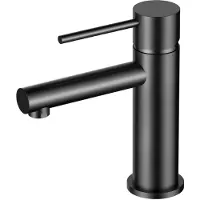EsseBagno Wastafelmengkraan Luisa - Lage Uitloop - Keramisch - Gunmetal - 7,0cm