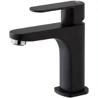 EsseBagno Wastafelmengkraan Nolen - Waterbesparend - Zwart Mat - 14,6cm