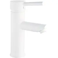 EsseBagno Wastafelmengkraan Deco - Lage Uitloop - Mat Wit - 18,9cm
