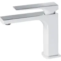 EsseBagno Wastafelmengkraan Absolut - Waterbesparend - Keramisch - Wit/chroom - 15,2cm