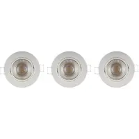 Sencys Inbouwspot Wit Gu10 2,6w 3 Stuks