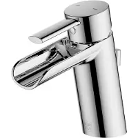 AquaVive Wastafelmengkraan Fano - Waterbesparend - Waterval - Chroom - 15,2cm