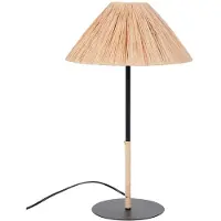 Corep Tafellamp Playa Zwart Raffia E14