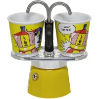 Bialetti Mini Express Lichtenstein - Set met 2 kopjes