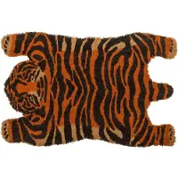 Out of the blue Floor mat in animal design, tiger van