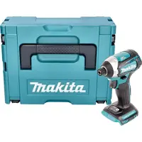 Makita DTD 154 ZJ accu slagmoersleutel 18 V 175 Nm 1/4" borstelloos + Makpac - zonder accu, zonder lader
