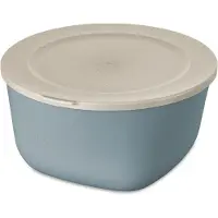 Koziol Vershouddoos, Kom met Deksel, 4 L, Natuur Bloemen Blauw, Organic Bio-Circular - | Connect Box