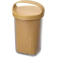 Koziol Snackcontainer Bio-Circulair Buddy ISO met Deksel 550 ml Bruin