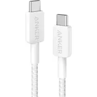 Anker - USB-C-naar-USB-C-kabel (0,9 m, 240W, Gevlochten) – Wit