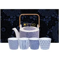 Tokyo Design Studio Theepot Nippon Blue 0.8 l - incl. 4 kopjes