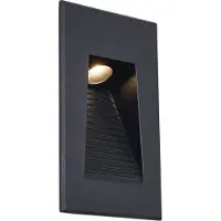 QAZQA Moderne inbouw wandlamp zwart 7cm incl. LED IP65 - Trem