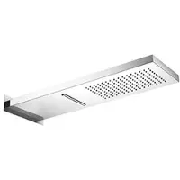 Hotbath Archie AR193 opbouw hoofddouche met cascade geborsteld gunmetal PVD