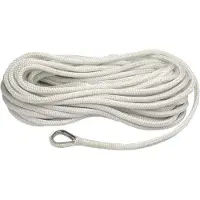 Kuipers Nautic 16mm x 12m Landvast met Oog Deluxe Wit Polyester