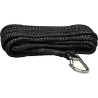 Jero Marine 14mm x 12m Landvast met Karabijnhaak Polyester Zwart