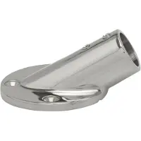 Jero Marine Railingsteun 22mm 30 graden met Ronde Voet Rvs