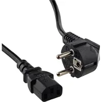 Schwaiger Schuko/C13 M/F 1.8m Zwart 1,8 m Netstekker type F C13 stekker