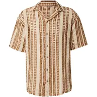 Only & Sons Overhemd 'ONSDANI' bruin / wit