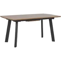 Beliani SALVADOR - Uitschuifbare eettafel - Donkerhout - 90x160/200 cm - MDF