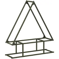 vidaXL Brandhoutrek olijfgroen 80x25x90 cm koudgewalst staal