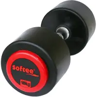 Softee Pro-sport 18kg Dumbbell Zwart 18 kg