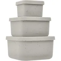 Kikkaboo Platinum Silicone Lunch Box Set 3 Units Groen