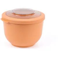 Amuse Tylla Peach - 1200ml - Lunchbox – Lunchtrommel – Bowl met deksel - Perfect afsluitbare vershouddoos - Saladebox voor onderweg - BPA-vrij – Oranje