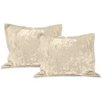 Linnick Velvet Kussensloop - Beige - Kussensloop 60x70cm - Kussenslopen Set van 2