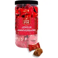 Côte d'Or Mini Bouchée chocolade met opschrift "Joyeux Anniversaire!" - chocolade verjaardagscadeau - melkchocolade met praliné - 500g