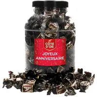 Côte d'Or Chokotoff chocolade met opschrift "Joyeux Anniversaire!" - chocolade verjaardagscadeau - pure chocolade met toffee - 1600g
