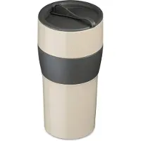 Koziol Herbruikbare Koffiebeker, 0.7 L, Natuur As Grijs, Organic Bio-Circular - | Aroma To Go XL