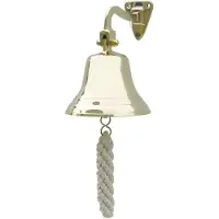 Kuipers Nautic Scheepsbel met Koord Messing 10cm