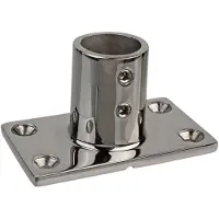 Jero Marine Railingsteun 22mm 90 graden met Rechte Voet Rvs