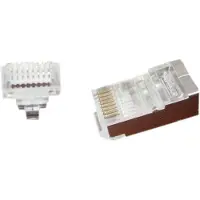 Cablexpert RJ45 krimp connectoren (STP) met doorsteekmontage voor CAT6 netwerkkabel (vast/flexibel) - 10 stuks